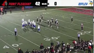 Varsity Football - Ripley at Point Pleasant - WVSSAC Action