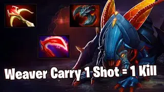Weaver Safelane High MMR Dota 2 Gameplay