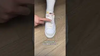 How to Lace Nike Blazer Low | Shoe Laces Style #shoelacestyle #lace #shoes