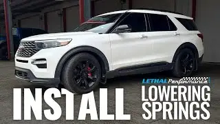Explorer ST Lethal Performance Lowering Spring Install