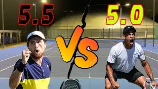 USTA 5.5 (Dr. Reed) vs USTA 5.0 (Dill Plays) Tennis Singles Match Highlights