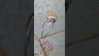Shantung Silk hand painted wallpaper