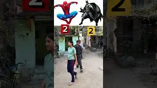 Spiderman vs Batman #shortsvideo #match #challenge #goviral #batman #spiderman #masoomsharma