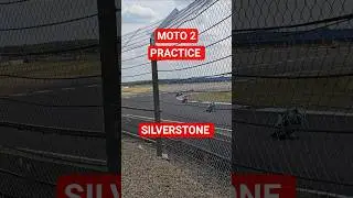 Moto 2 Motorcycle Practice Silverstone Circuit *Track Action*