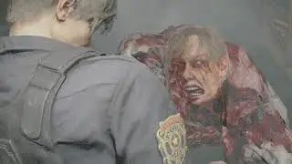 Resident Evil 2 Remake - Machinery Room boss fight with William Birkin G1, Underground Facility