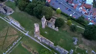 Glastonbury Abbey # King Arthur's Tomb #dji #dronestagram #stockfootage