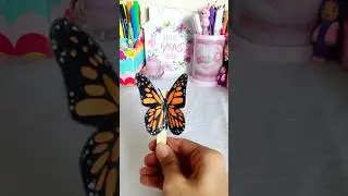 Beautiful DIY Flapping Butterfly With Paper And Clip 🦋
