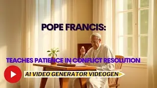 AI Video Generator Videogen: Pope Francis Teaches Patience in Conflict Resolution.