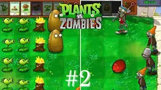 EMPEZAMOS LA SEGUNDA PARTIDA EN EL MODO AVENTURA - PvZ (Plants VS Zombies) #2
