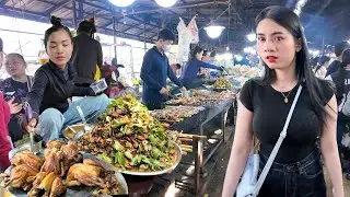 Best CAMBODIAN Street Food 2026 - Walking Tour in Countryside Food Market, Udong Resort