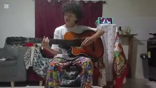 Tocando seven nation army con una guitarra ac&uacute;stica 🎸🎶 