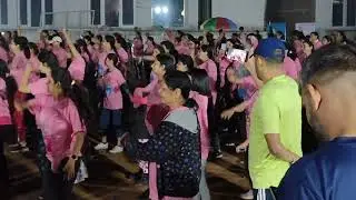 Warming up with Zumba before Pink Revolution Run on 14th December 2025