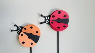 Easy DIY | How to make an Handhold Ladybug Puppet for your kids