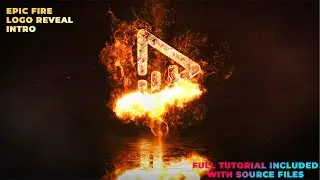 Epic Fire Logo Reveal Intro | Gaming Intro Template | How To Create A Logo Reveal