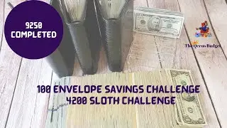 COMPLETING THE 100 ENVELOPE SAVINGS CHALLANGE AND THE $4200 SLOTH CHALLENGE I COMPLETED THEM SO FAST
