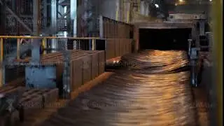 wire rolling mill coil forming laying head at steel plant