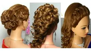 3 Beautiful Braided Updos For Wedding Guests | Easy Long Hair Hairstyle