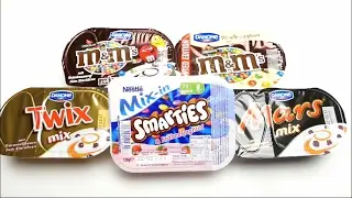 German Desserts - Twix Mix, Mars Mix, Mix Smarties, Danone M&M's Mix & Danone M&M's Vanilla Joghurt