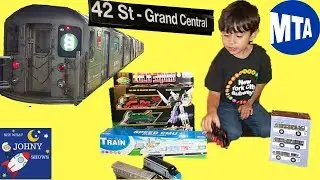 MTA Subway Train Ride To Grand Central Transit Museum and Annex Store MTA Subway & Bus Toys