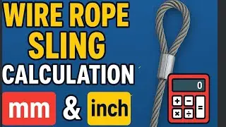 Sling Rope Calculation (mm & inch) | SWL Formula | Safety Officer Training | Arshad Jamil | #safety 