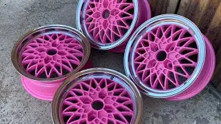 Wheels refinishing in 5 steps - Exip mesh 14&rdquo;