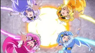 Doki Doki Precure and Happiness Charge Precure Fight
