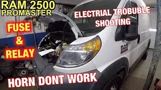 Диагностика цепи предохранителя и реле звукового сигнала Ram 2500 Promaster 2018 года