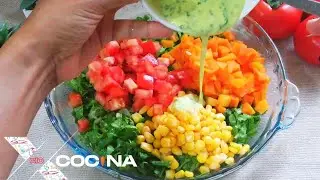 Deliciosa y económica ensalada, ideal para acompañar tu pollo hornado 😋
