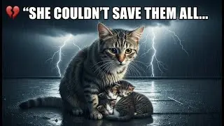 **A Mother Cat&rsquo;s Impossible Choice on a Stormy Night | A Heartbreaking True Story**