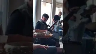 Keith Bishop on sax at Laguna Coffee Company