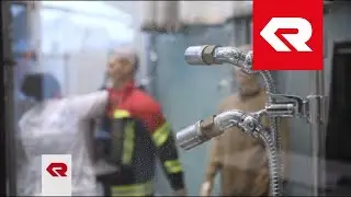 FIRE FLEX protective suit &ndash; Rain test (water resistance)