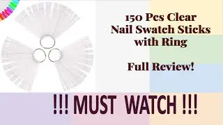150 Pcs Clear Nail Swatch Sticks with Ring: OBSESSED or Disappointed? (Honest Review)