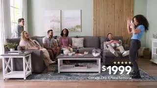 Summer of Savings With My Cottage Chic Sectional!