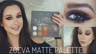 NEW Zoeva Matte Palette | TUTORIAL | SWATCH | REVIEW | Hannah Dorman