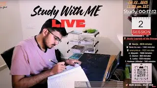 Study with me LIVE !! What Happens When You Focus for 50 Minutes Straight?