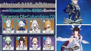 Abismo v6.3 Piso 12 9/9 Neuvillette C0R1+Furina C2 & Sacarosa C6+Colombina C0