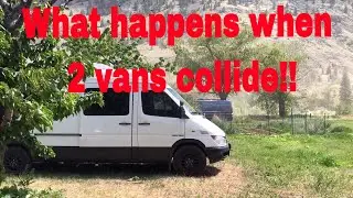 WHEN 2 VANS COLLIDE. Retirement journey. Full-time van life. Travel vlog. Vanlife over 55. Off grid.