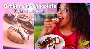 BERLINAS DE CHOCOLATE SIN AZ&Uacute;CAR A&Ntilde;ADIDO // POSTRES CASEROS SANOS.