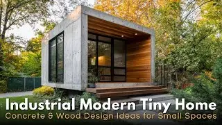 Industrial Modern Tiny Home: Concrete & Wood Design Ideas for Small Spaces