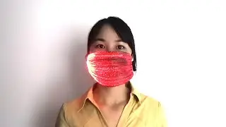Washable 7 Color Changing Fibre Optical LED Flashing Mask