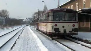 &Uuml;rdinger im Schnee (1) / Uerdinger ve sněhu (1) - Mandaubahn (2009, HD)