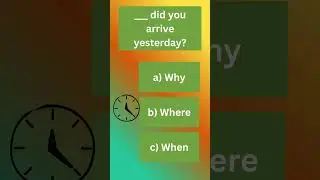 Question Words in 30 Seconds | What, When, Who, Why? #englishgrammar #quiz #riddles #englishlanguage