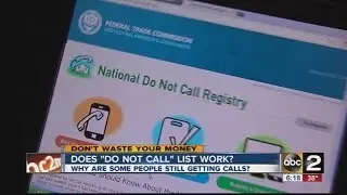 Why does the Do not call registry not work?