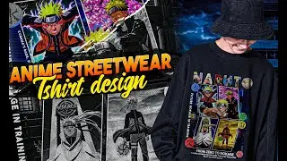 How to Design Naruto Anime Streetwear T Shirt  POD T Shirt Tutorial  Anime Merch Design 2025