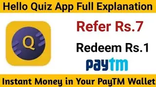 अभी नया है जल्दी लूट लो | Hello Quiz App Full Explanation | Refer Rs.7 | HelloQuiz App| Technical MJ