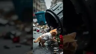 A poor cat's prove himself With hard work #katzenabenteuer #cartoon #meow #dialog #movie
