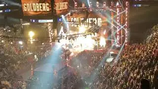 GOLDBERG GETS BOOED RIDICULOUSLY IN HIS FIRST ENTRANCE AS UNIVERSAL CHAMP!!