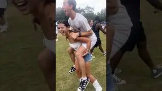 Woman gives Man a Piggyback ride 😭