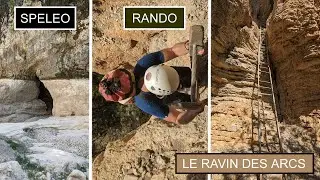 SPÉLÉO | Une grotte perchée avec une échelle en bois - Le RAVIN DES ARCS sous 38°