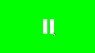 play and pause effect green screen animation ✨